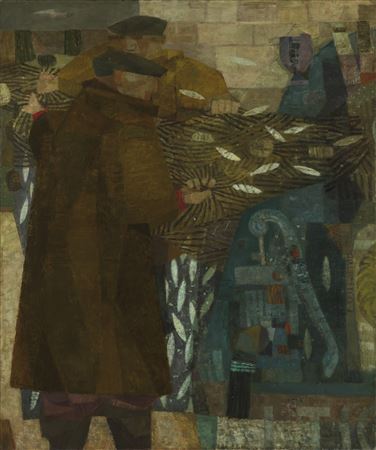 Fishermen with Sprat Nets II by Prunella Clough - Auction record, sale price, and art valuation. Compare with similar artists and explore comparable artworks.