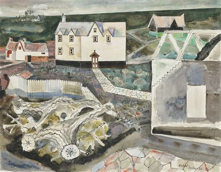 Sample artwork by Michael Rothenstein (1908 - 1993), known for neo-romantic landscape painting, printmaking, teaching - View similar artists and auction records