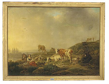 A river landscape with drovers and cattle by Henri Joseph Antonissen - Auction record, sale price, and art valuation. Compare with similar artists and explore comparable artworks.