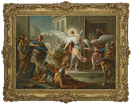 The Blinding of the Inhabitants of Sodom by Carle Van Loo - Auction record, sale price, and art valuation. Compare with similar artists and explore comparable artworks.