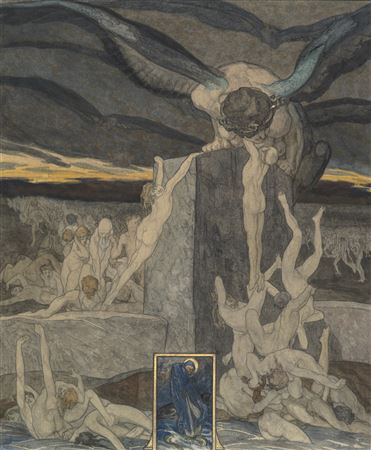 Ode to Dante (recto); and A knight before a vision of Christ (verso) by Franz von Bayros - Auction record, sale price, and art valuation. Compare with similar artists and explore comparable artworks.