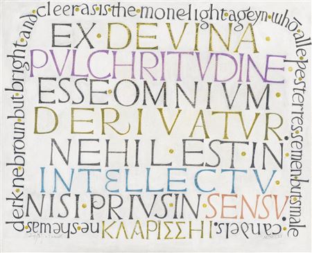 Ex Devina Pulchritudine by David Jones - Auction record, sale price, and art valuation. Compare with similar artists and explore comparable artworks.