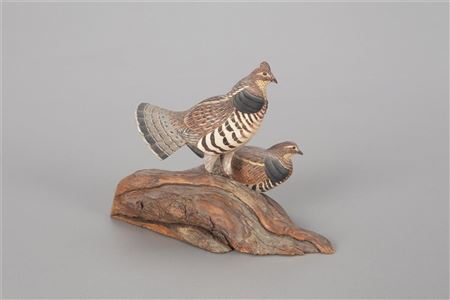 Miniature Ruffed Grouse Pair