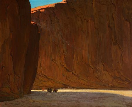 Canyon de Chelly by Edgar Alwin Payne - Auction record, sale price, and art valuation. Compare with similar artists and explore comparable artworks.