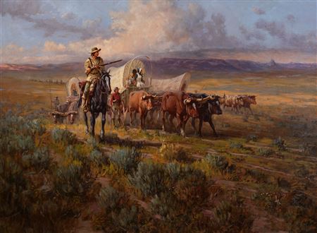 Crossing the Continent by Ted Long - Auction record, sale price, and art valuation. Compare with similar artists and explore comparable artworks.