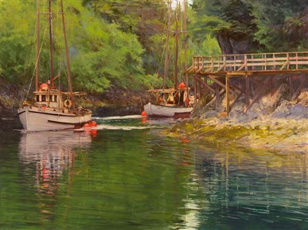 Alaskan Harbor (2003) by Paul Mullally - Auction record, sale price, and art valuation. Compare with similar artists and explore comparable artworks.
