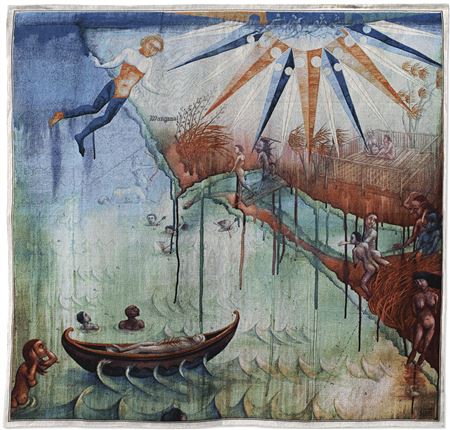 Sample artwork by Roger Mortimer (20th Century), known for maps and marine charts that combine medieval imagery and contemporary marine maps, subverting the colonizer's tool and acknowledging new zealand's dual history. - View similar artists and auction records