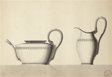 A TEAPOT AND A CREAM-POT