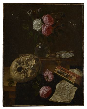 Sample artwork by Peeter Sion the Elder (1624 - 1695), known for 	still life, genre, biblical subject painting - View similar artists and auction records