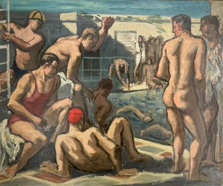 At The Swimming Pool by Camille Liausu - Auction record, sale price, and art valuation. Compare with similar artists and explore comparable artworks.