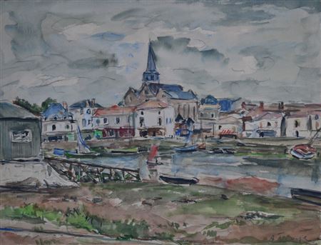 Saint Gilles sur Vie by Andre Fraye - Auction record, sale price, and art valuation. Compare with similar artists and explore comparable artworks.
