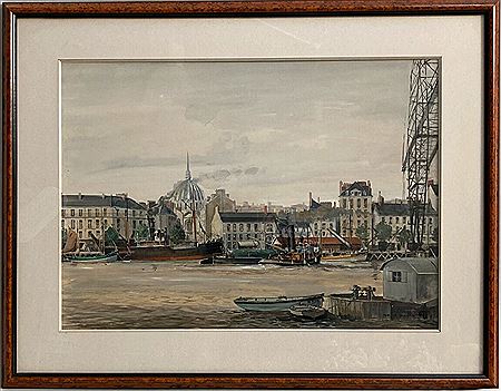 Nantes, coasters in front of Saint Louis