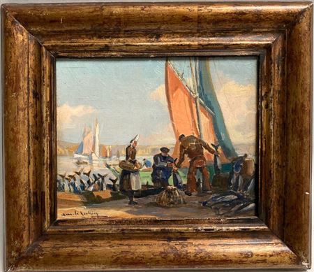 The unloading of the fish
