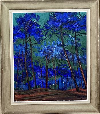 Trees at night