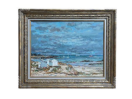 Ile d'Yeu, huts on the dune, 1993 by Jean Rigaud - Auction record, sale price, and art valuation. Compare with similar artists and explore comparable artworks.