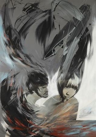 Sample artwork by Russell Mills (Born 1952), known for urban art - View similar artists and auction records
