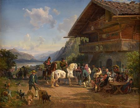 Livestock market in Tyrol.