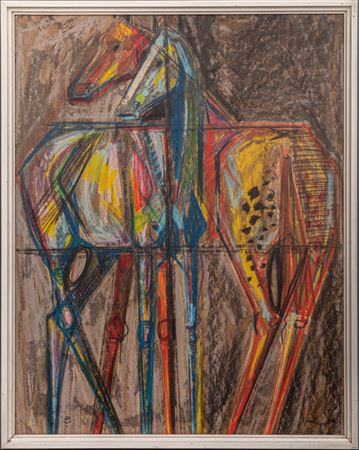 Two Horses by Victor Fontaine - Auction record, sale price, and art valuation. Compare with similar artists and explore comparable artworks.