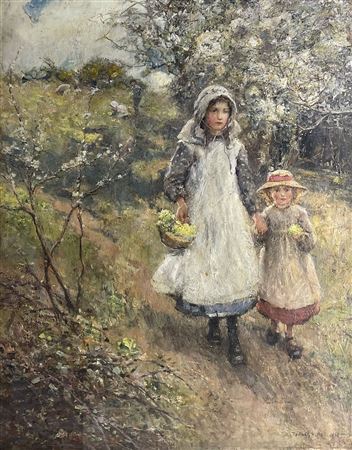 'April' - The Primrose Gatherers