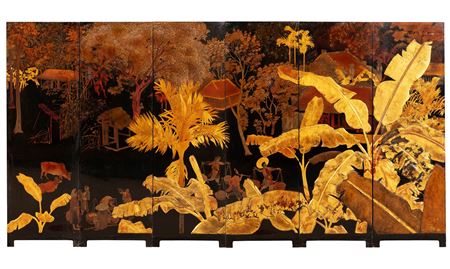 Village girls among banana trees by Nguyen Gia Tri - Auction record, sale price, and art valuation. Compare with similar artists and explore comparable artworks.
