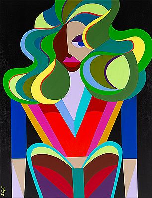 Sample artwork by Katarzyna Chmiel (Born 1986), known for abstract paintings - View similar artists and auction records