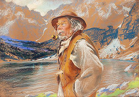 Highlander in front of Morskie Oko