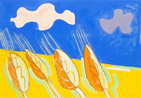 "Landscape - Ears of corn", 1950