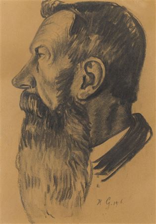 Portret brodatego mężczyzny, 1916 by Konstanty Gorski - Auction record, sale price, and art valuation. Compare with similar artists and explore comparable artworks.