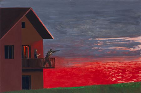 "Fun on the balcony, evening" by Jaroslaw Modzelewski - Auction record, sale price, and art valuation. Compare with similar artists and explore comparable artworks.