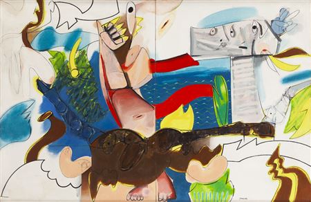 Sample artwork by Janusz Przybylski (1937 - 1998), known for painting - View similar artists and auction records