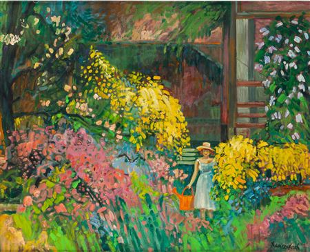 "Rhododendrons", 1998 by Jan Szancenbach - Auction record, sale price, and art valuation. Compare with similar artists and explore comparable artworks.