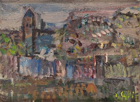 "Ogrodzenie klasztoru (Dzwonnica)", 1952