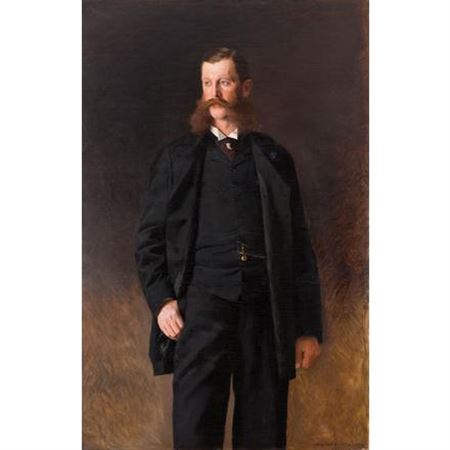 PORTRAIT OF AMBROSE FELIKS TEOFIL ZABOROWSKI, GRZYMAŁA COAT OF ARMS, 1896 by Stanislaw Lentz - Auction record, sale price, and art valuation. Compare with similar artists and explore comparable artworks.