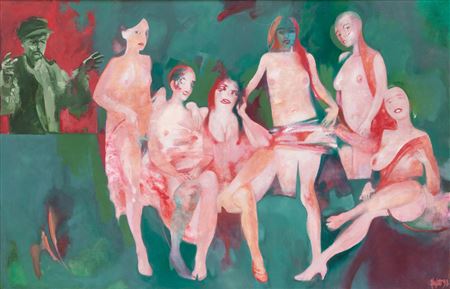 Sample artwork by Zbylut Grzywacz (1939 - 2004), known for painting - View similar artists and auction records