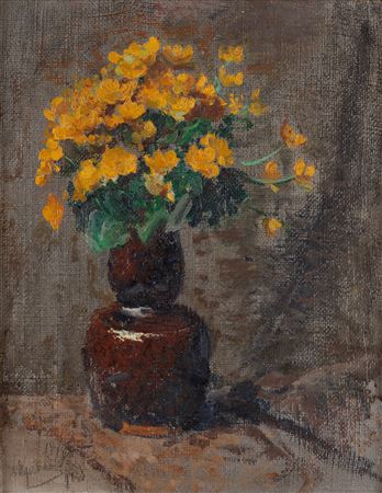 Marigolds in a vase, 1908