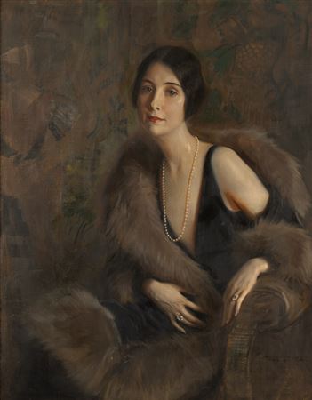 Portrait of a lady in fur