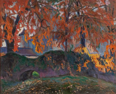 Landscape from Nowy Wiśnicz, 1903 by Stanislaw Kamocki - Auction record, sale price, and art valuation. Compare with similar artists and explore comparable artworks.