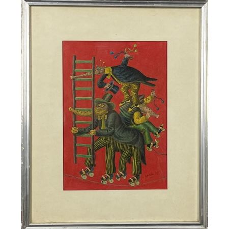 "The circus" by Yak Rivais - Auction record, sale price, and art valuation. Compare with similar artists and explore comparable artworks.