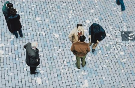 SEVEN PEOPLE IN THE SNOW, 1975