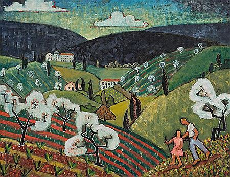 Sample artwork by Eveline W Syme (1888 - 1961), known for painting - View similar artists and auction records