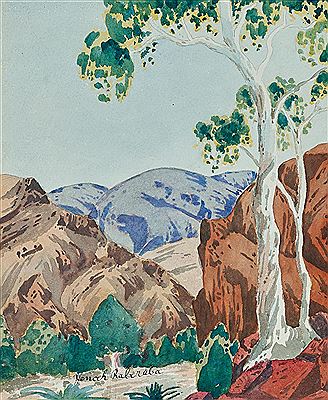 CENTRAL AUSTRALIAN LANDSCAPE by Henoch Raberaba - Auction record, sale price, and art valuation. Compare with similar artists and explore comparable artworks.