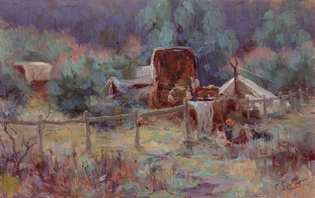 THE CHRISTMAS CAMP by Clara Southern - Auction record, sale price, and art valuation. Compare with similar artists and explore comparable artworks.