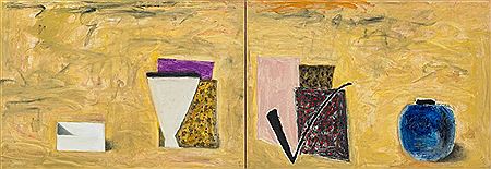 STILL LIFE/BLACK PIPE, 1989 (diptych)