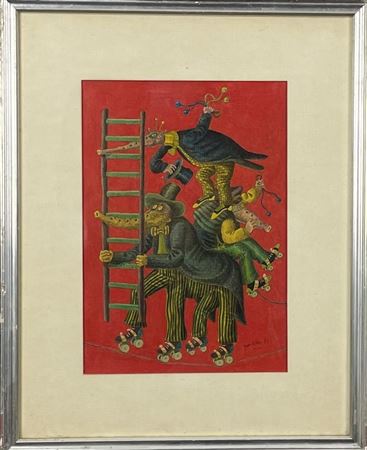 THE CIRCUS by Yak Rivais - Auction record, sale price, and art valuation. Compare with similar artists and explore comparable artworks.