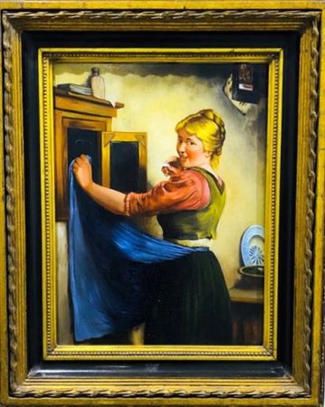 EUNE FEMME AU TABLEAU by Kocsis Lenard - Auction record, sale price, and art valuation. Compare with similar artists and explore comparable artworks.