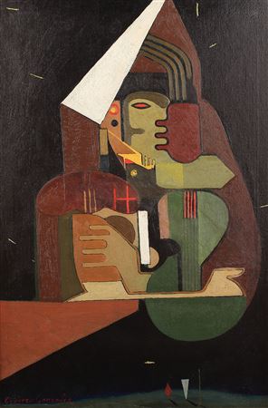 "Cello Player, c. 1950"