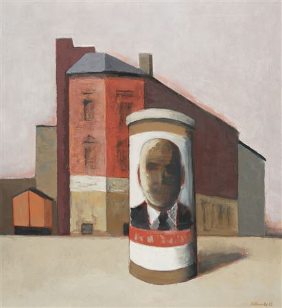 Litfaßsäule in Halle by Otto Mohwald - Auction record, sale price, and art valuation. Compare with similar artists and explore comparable artworks.