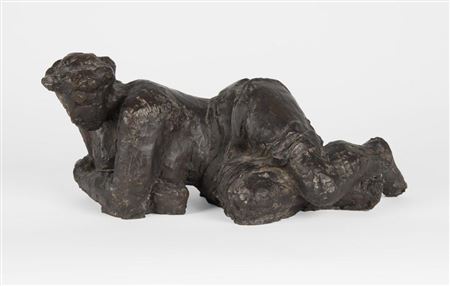Reclining female nude.
