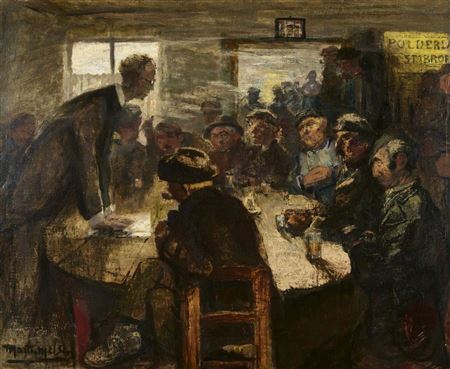 Camille Huysmans at a meeting