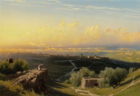 View of Jerusalem, 1875 by James (Colonel) Fairman - Auction record, sale price, and art valuation. Compare with similar artists and explore comparable artworks.
